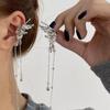 1Pc Angel Wings Liquid Metal Butterfly Tassel Ear Cuff Non Piercing Earrings 202