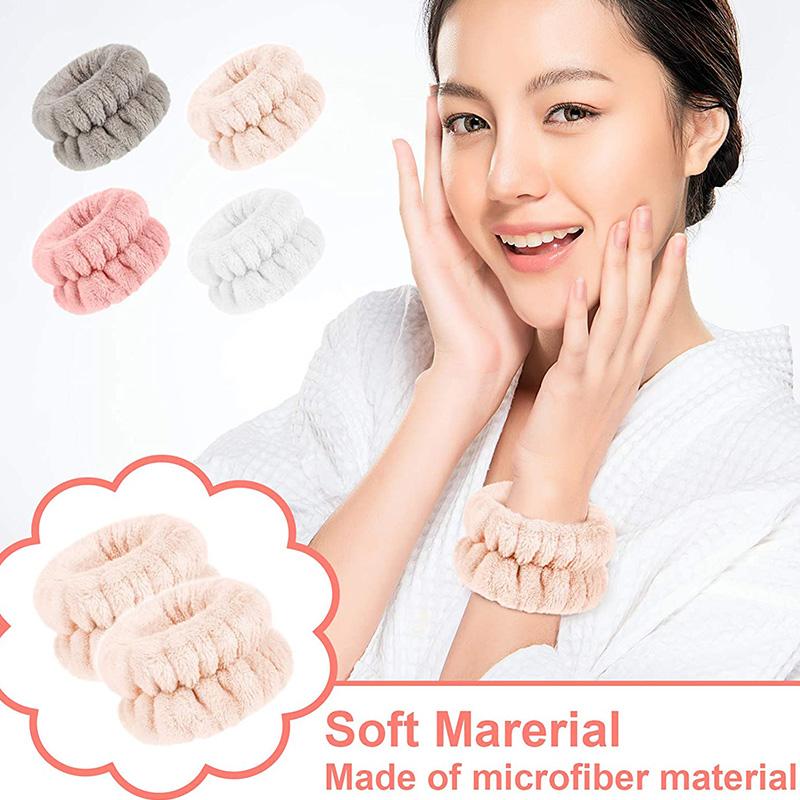 Повязка на запястье из микрофибры Полотенце-повязка на запястье Браслет Резинки для мытья лица Впитывающая повязка на запястье для женщин Повязка на голову Качество