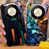 Креативный чехол из закаленного стекла для телефона Honor Magic 6 50 70 90 Lite X7b 200 Pro Nova 10 Nova 5T X6 P30 Pura 70 Ultra