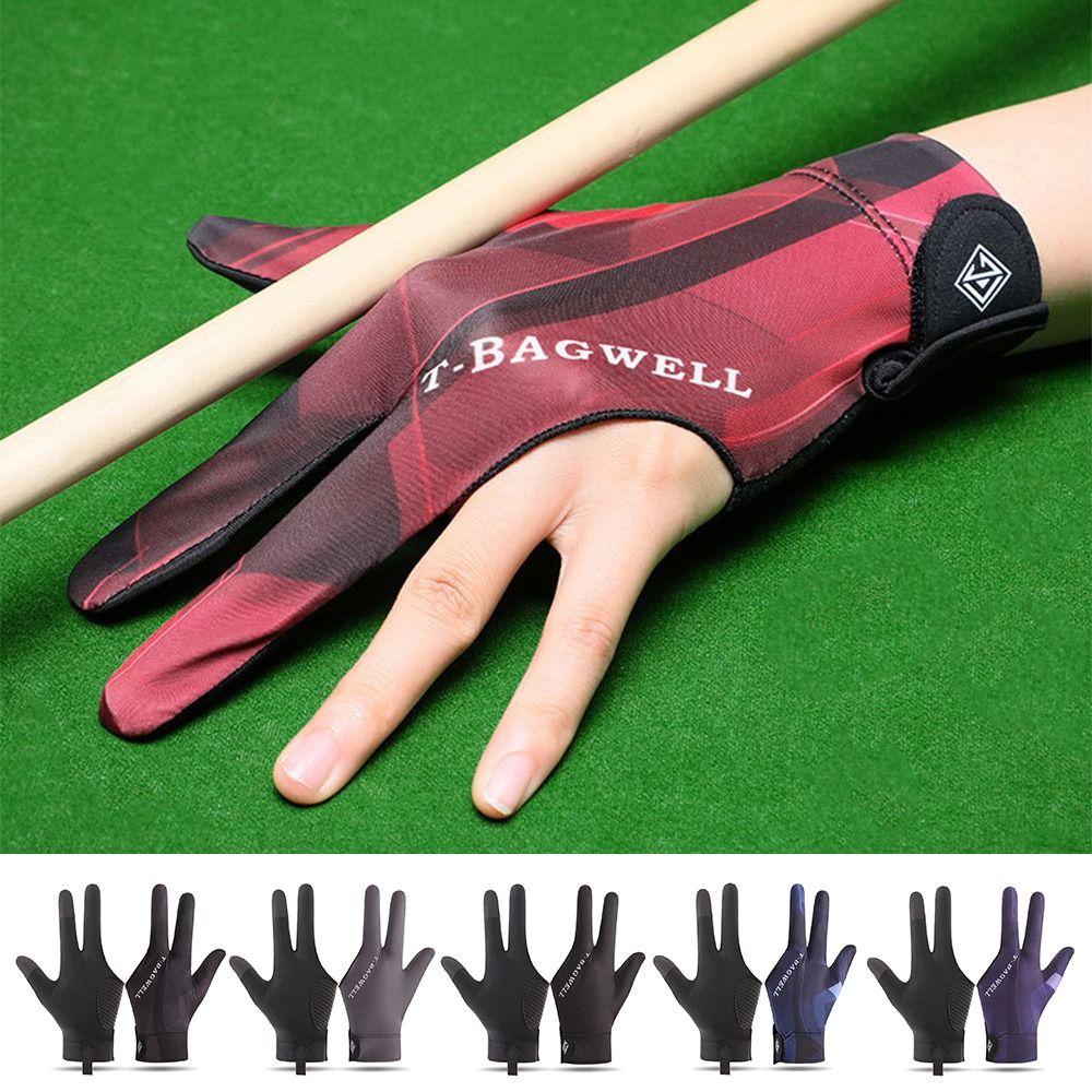 Нескользящие перчатки с тремя пальцами для левой руки, тренировочные перчатки для бильярда, аксессуары для фитнеса