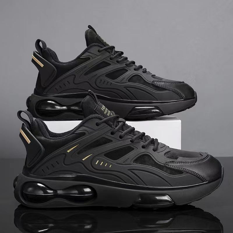 Spring and Autumn New Running Shoes Men's Casual Air Cushion Popcorn Daddy Shoes Trendy Teenage Student Sports Shoes