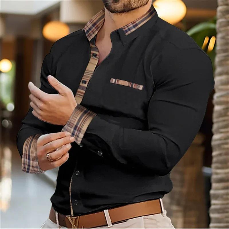 Long Sleeved Shirt Men's Loose Casual Spring Fashion Brand Cardigan Shirts Men’s