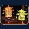 Portable Palace Lantern Set DIY Flower Lantern Kit Interactive Play Kid-Friendly Stick Lantern Material Pack