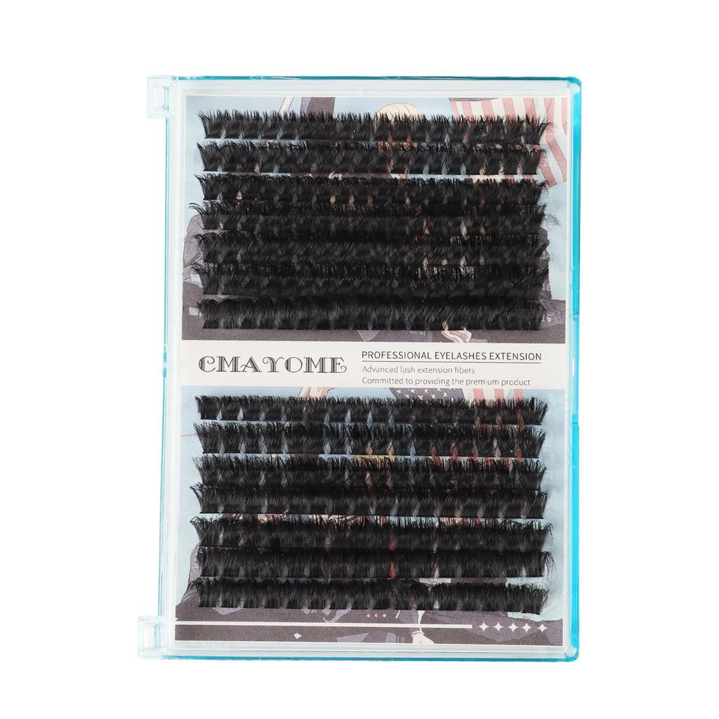 Diy False Eyelashes Single Tuft Of Hair 238 Tufts 80D + 100D Dense With Eyelash Glue Tool Set