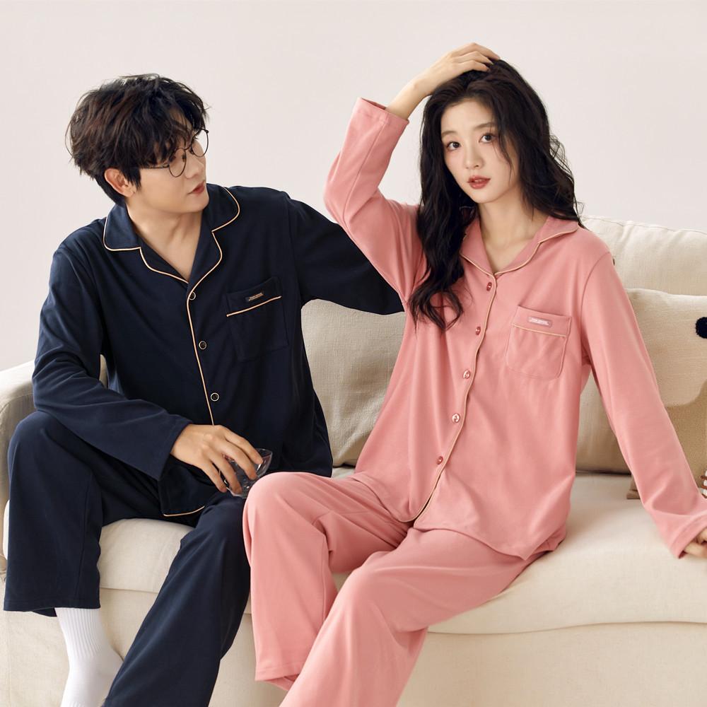 Thickened couple pajamas long-sleeved thick German velvet large-size home autumn and winter men's and women's warm loungewear suits can be worn