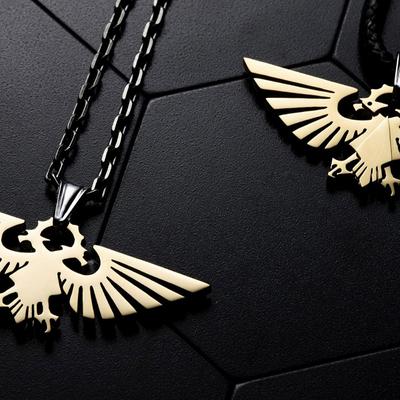 Звездное литье Warhammer 40K Окружающая Империя Орел Ожерелье Мужской Кулон Ювелирное Изделие Подарок
