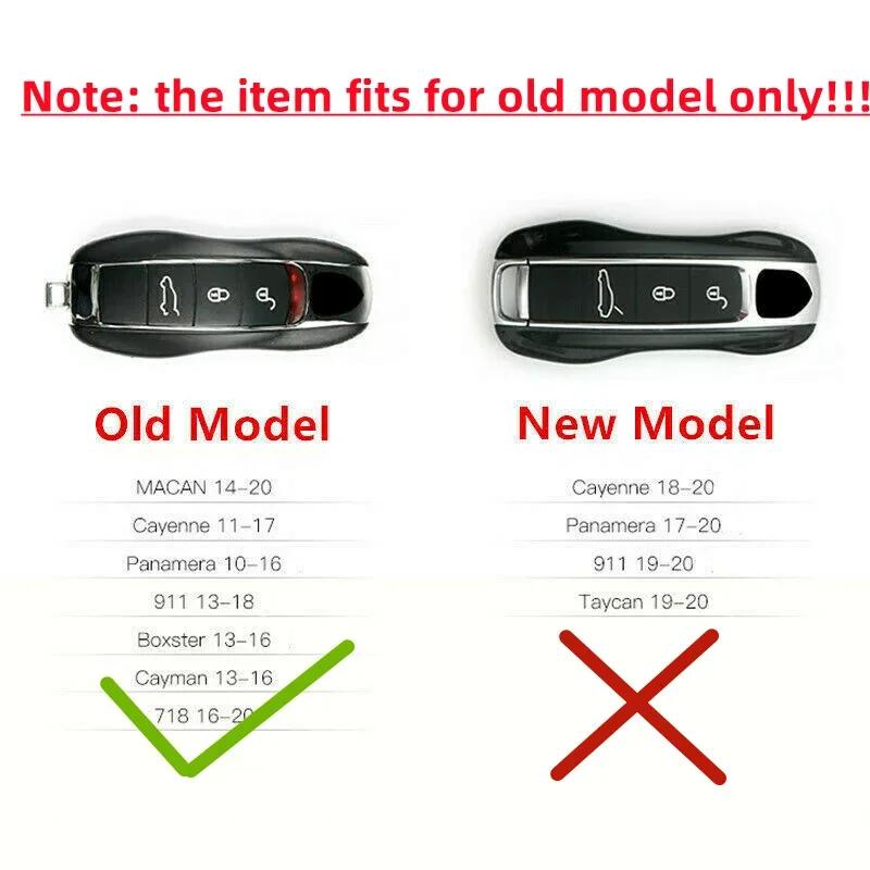 Leather Fob Remote Keys Case Key Cover Key Shell Replace For Porsche Boxster Cayman 911 Panamera Cayenne Macan