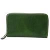 Black Long Wallet with Coin Purse Round Zipper Type Genuine Leather Etica Green [Dakota Label] Men's BL-620314-50