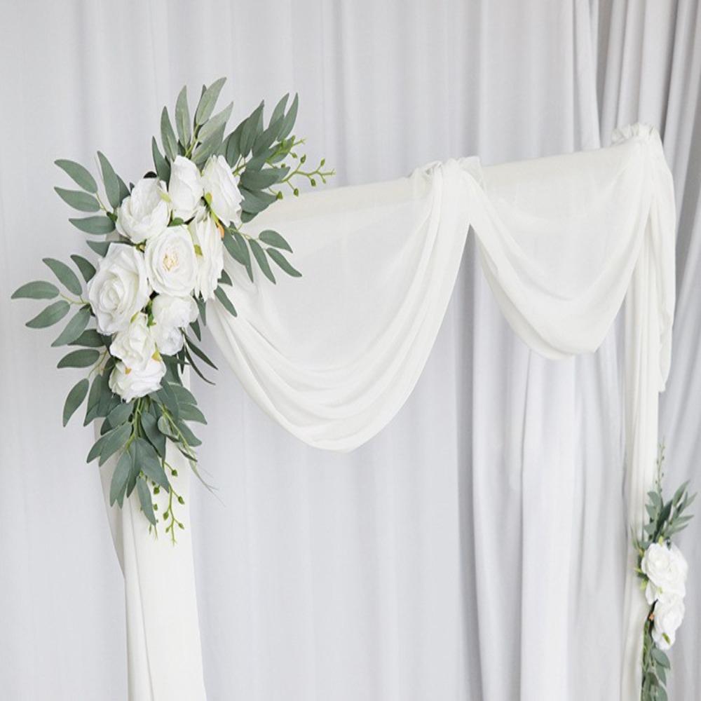 2Pcs DIY Artificial Wedding Arch Flowers Wedding Photography Flower for Ceremony Party