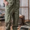 Свободные повседневные комбинезоны Мужские прямые комбинезоны Комбинезоны American Retro Ami Khaki Trend Универсальные цельные брюки с подтяжками