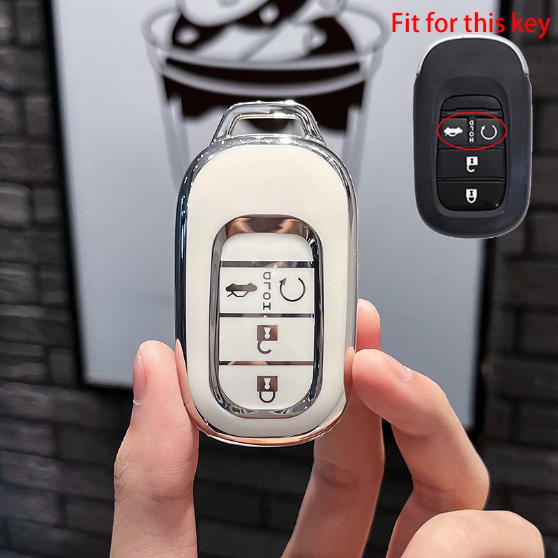 4 5 кнопок, новый чехол для ключей из ТПУ для Honda Civic 2022 2023, защитный держатель, брелок, аксессуары без ключа