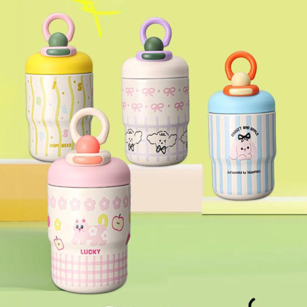 Cartoon Water Cup 500ml Coffee Mug Cute Insulated Cup