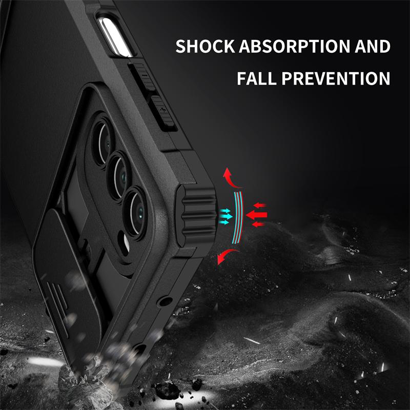 Для Motorola Moto G52 Чехол Подставка Слайд Камера Объектив Защитный Чехол Для Телефона Для Moto G22 G42 G 22 42 52 Держатель Задняя Крышка