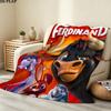 1PC Ferdinand Patterned Flannel Blanket Suitable For All Seasons For Home Decor Warmth And Comfort Gifts Holiday Present