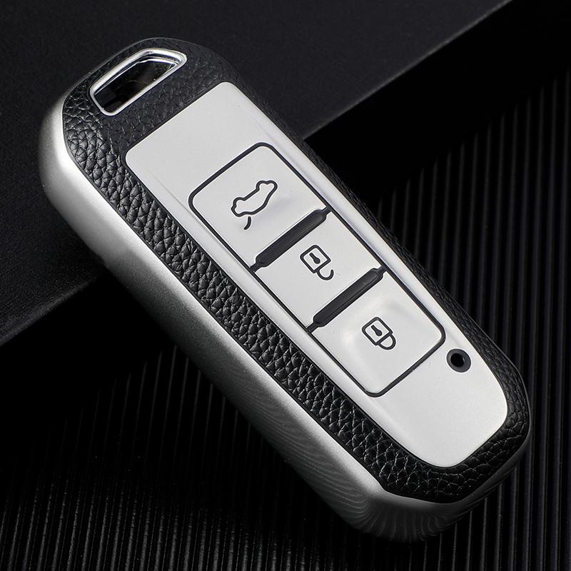 Кожаный чехол для автомобильного ключа из ТПУ для Baojun 510 730 360 560 RS-5 530 630 для Wuling Hongguang S Автомобильный держатель Shell Аксессуары