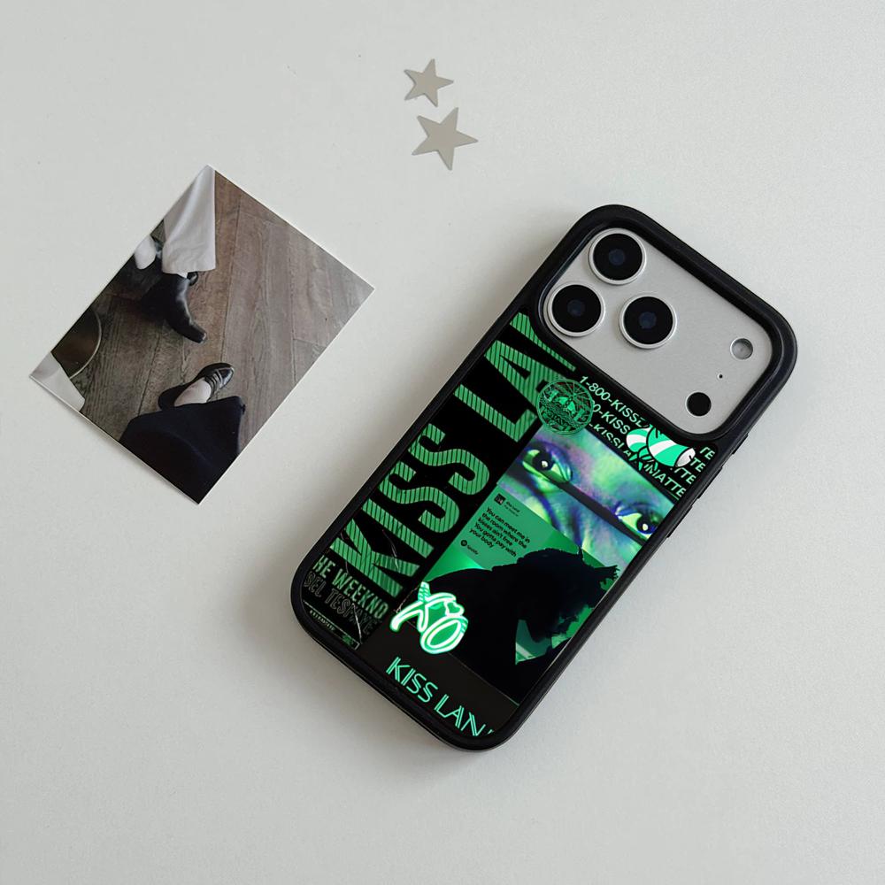 Чехол для телефона The Weeknd Kiss Land Для IPhone 17 Air 16 15 14 Plus 13 12 11 Pro Max Двухцветный Жесткий ПК Модный Защитный Чехол