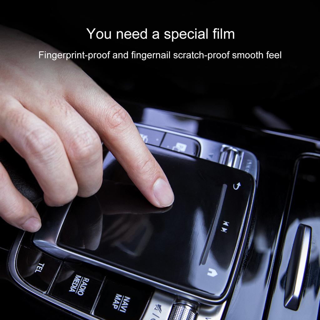 Пленка для кнопки мыши на центральной консоли автомобиля для W213 W205 W177 W247 Защитная пленка из ТПУ для кнопки мыши мультимедиа