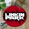 1pc Linkin Park3 Print Round Carpet Chair Round Carpet Suitable for Bedroom Living Room Home Decorative Carpet