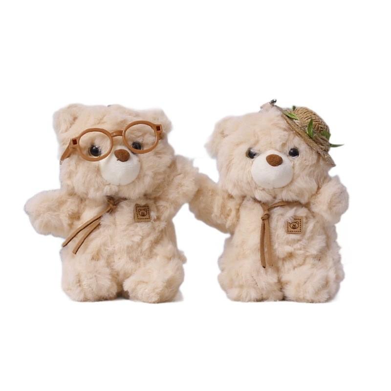 Soft Bear Plush Ornament With Short Pile Plush For Gift And Collection