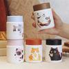 Герметичная термокружка из нержавеющей стали 316, изолированная кружка, милая вакуумная фляга с кошкой, для офиса