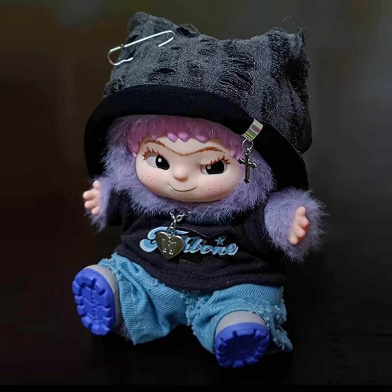 Одежда для куклы 20 см в стиле рок, креативный дизайн, модная и забавная, милая одежда Wakuku для вечеринки, игрушки для кукол, виниловая одежда для кукол