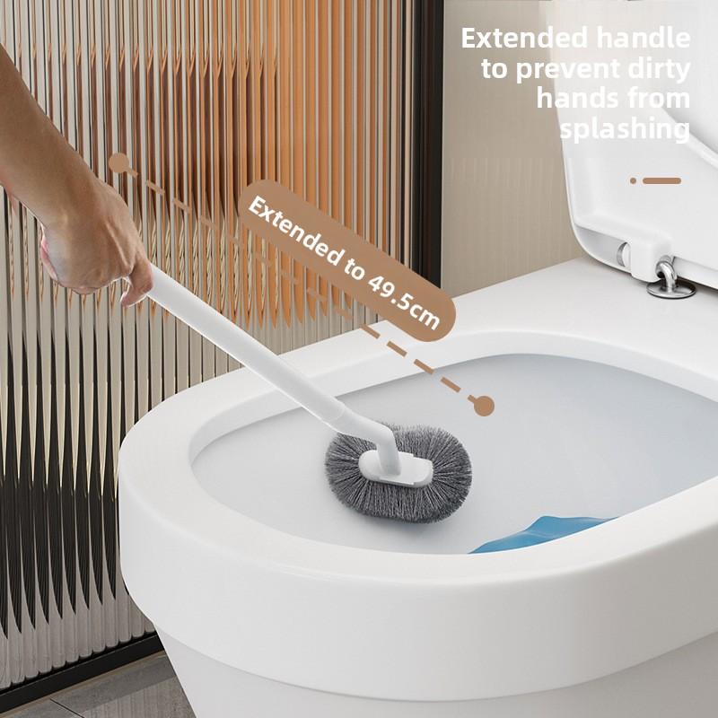 Extended and Thickened Toilet Brush for The Toilet