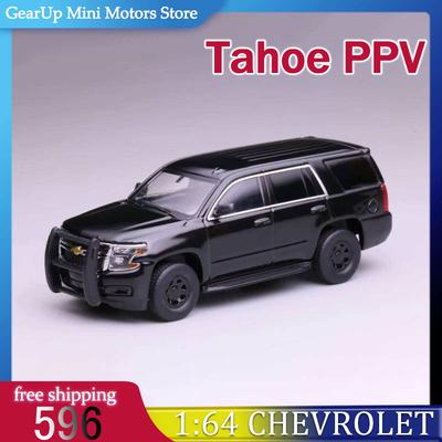 Новая модель 596 1:64 Черный Chevrolet Tahoe Немаркированный Полицейский США Литой Металлический Модель Автомобиля Коллекционная Для Автолюбителя Игрушка Для Демонстрации