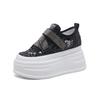 Platform White Shoes Women's Summer 2025 New Small Exclusive Inner Height Increase 4CM Women's Mesh Casual Shoes
