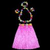 5pc/set Hula Show Hawaii Fancy Dress Costume Set Hawaiian Hula Skirt Grass Skirt  Ladies