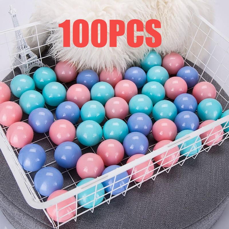 100Pcs Baby Plastic Balls Water Pool Ocean Ball Games for Children Swim Pit Play House Outdoors Sport Ball Tents Baby Toys