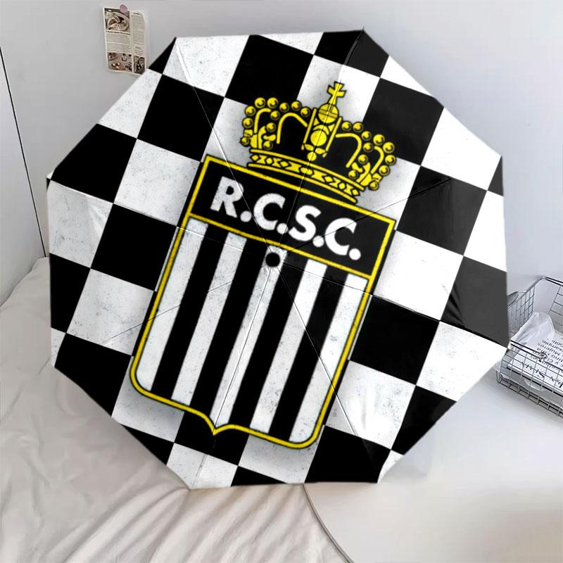 Sporting Charleroi, автоматический складной зонт, портативная и складная конструкция, 8 спиц, рождественский или день рождения подарок.