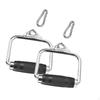 2Pcs LAT Pull Down Attachment Handles Rowing Machine Steel Comfortable Accessories