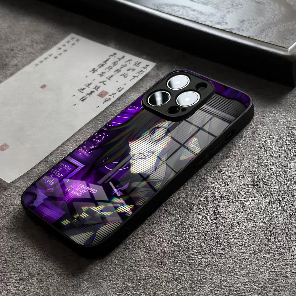 Чехол для телефона Danganronpa для iPhone 15 Pro Max 14 Pro 12 11 13 Mini X XR XS 16 Plus SE Закаленное стекло Задняя крышка