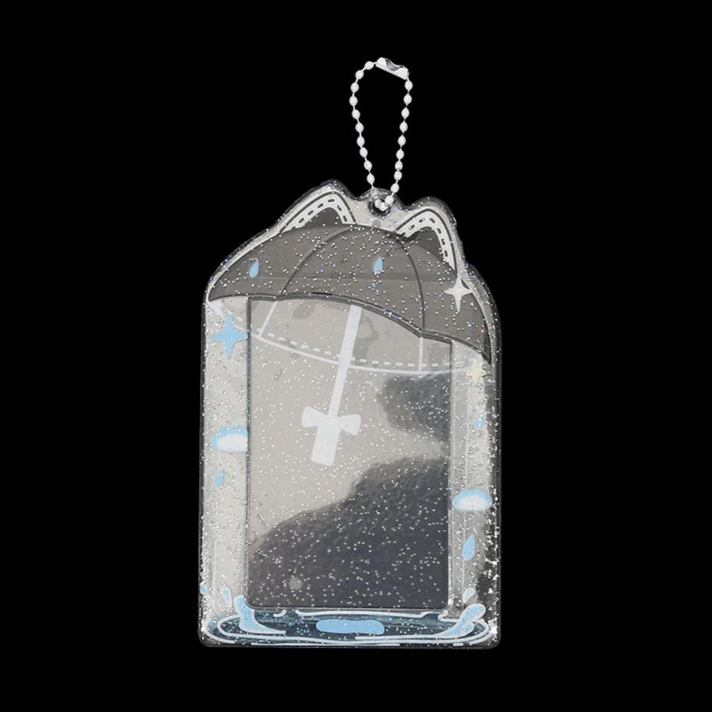 3-дюймовый держатель для фотокарточек с брелоком, рукава для фотокарточек, держатель для ID-бейджа, протектор для карт, мини-альбом