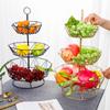 Metal Fruit Basket Wire Snack Bread Vegetable Storage Bowls Kitchen Eggs Dessert Holder Cake Stand Nordic Organizer Minimalist