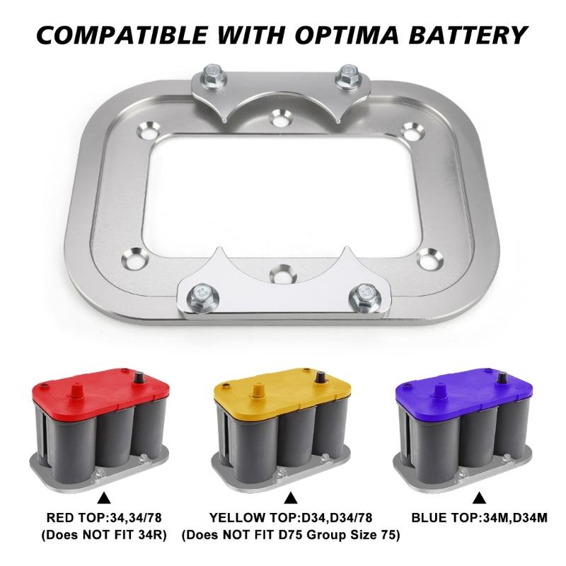 Лоток для перемещения аккумулятора/удерживающий кронштейн для Optima D34 34/78 Размер аккумулятора Лоток для автомобильного аккумулятора