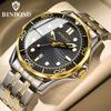 BINBOND Casual Fashion Ultra-thin Sea Horse Series Quartz Men's Watch Date Waterproof Luminous Sports Business Men's Wrist Watch