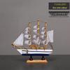 Деревянная модель пиратского корабля: Маленькая лодочка - украшение для офиса или комнаты
