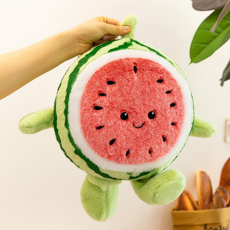 Плюшевая игрушка Арбуз, Обнимашка, Успокаивающая кукла, Круглая подушка для сна, Тканевая кукла, Подарок на день рождения для девочек