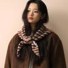Women Wool Scarf Shawl Winter Multi-Functional Warm Soft Knitted Striped Triangle Fashion  Bandana Lady Scarves Headscarf