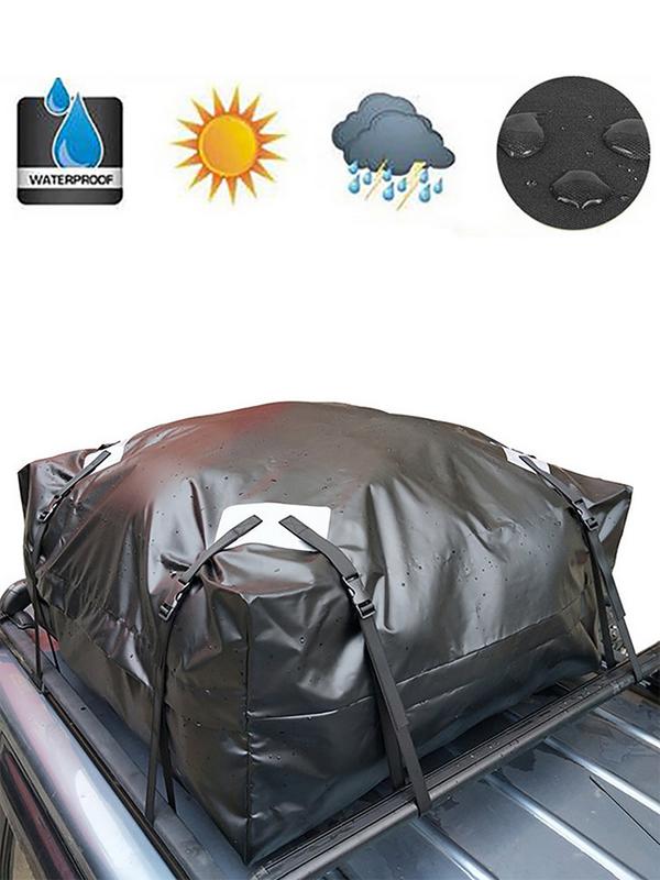 Автомобильный багажник на крышу 420D водонепроницаемая ткань Оксфорд сумка для багажа на крышу автомобиля большая вместительная сумка для хранения для путешествий для автомобиля грузовик