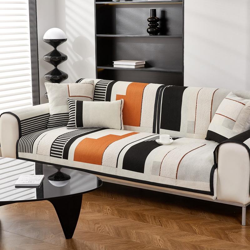 Chenier Four-Season Universal Sofa Cushion, Non-Slip, High-End Light Luxury Seat Cushion, Nordic Simple Style Sofa Cover Towel