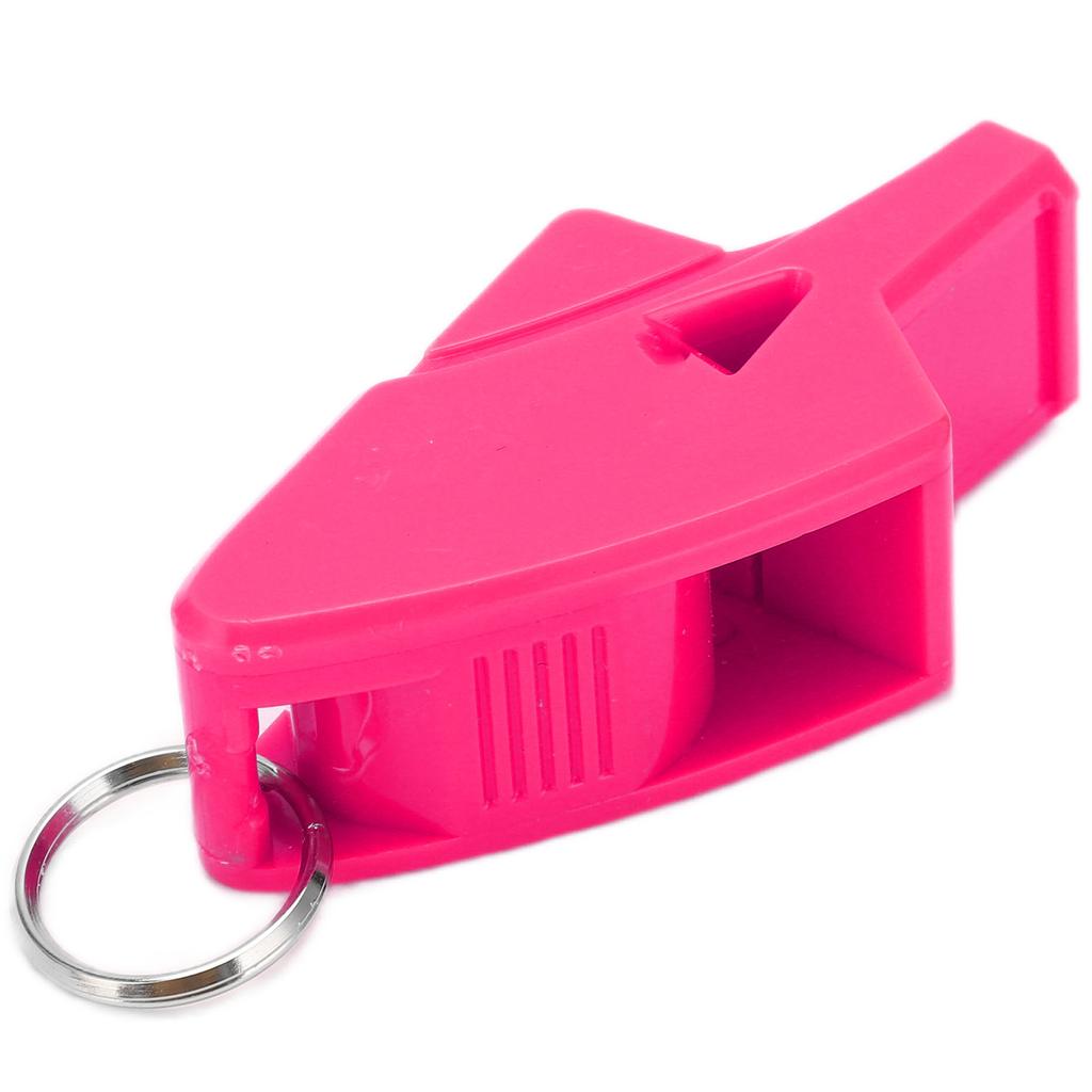 Referee Dolphin Whistle Sturdy Durable Resounding Crisp Portable Sound Whistle for CompetitionsRose Red