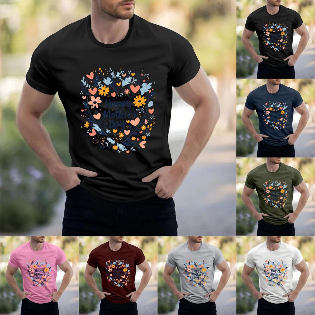 Men's Stand Collar Short Sleeve Shirt Loose Leisure Holiday Shirt Man