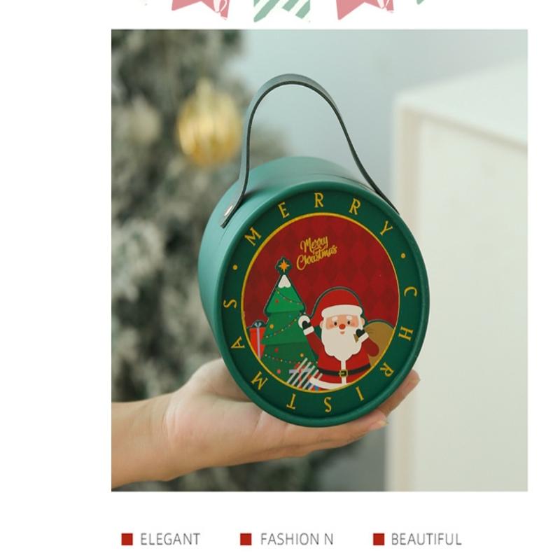 2025 Новый Рождественский Яблочный Бокс Подарочная Коробка Рождественский Сочельник Рождественская Коробка для Упаковки Фруктов Рождественская Подарочная Коробка (Исключая Яблоки)