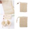 20Pcs Soap Saver Bag Cotton Linen Bubble Net with Drawstring Free Exfoliating Foaming Drying Shower Soap Holder