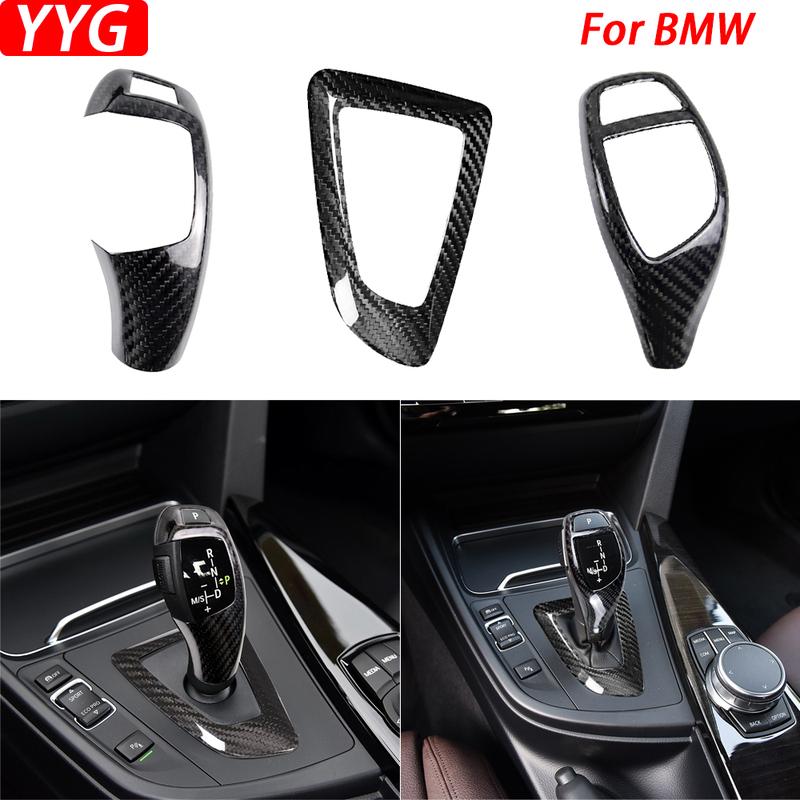For BMW 1 2 3 4 5 Series F20 F21 12-18 F22 F23 14-18 F30 F34 F35 13-18 F32 F33 F36 14-16 Car Accessories Carbon Fiber Gear Knob