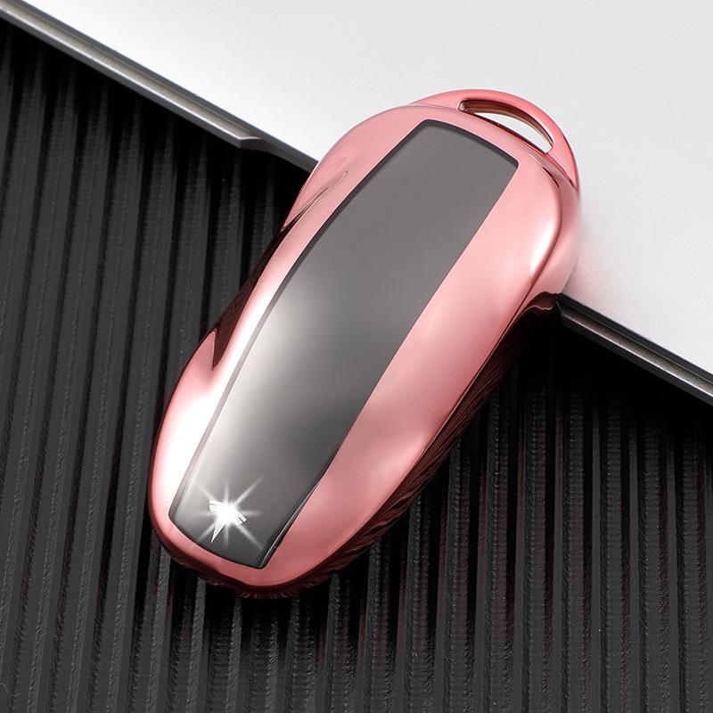 Прозрачный мягкий резиновый чехол для ключа для Tesla Model 3/Y