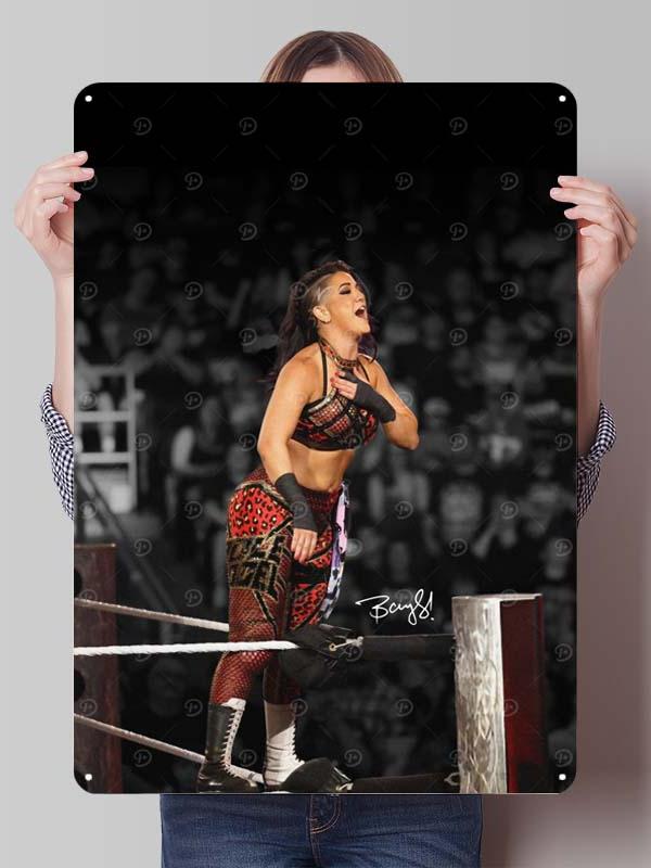 Bayley Alexa Bliss Metal Signs Wrestler Posters Room Decor Items Aesthetic Decoration Living Room Vintage Metal Plate Wall Art