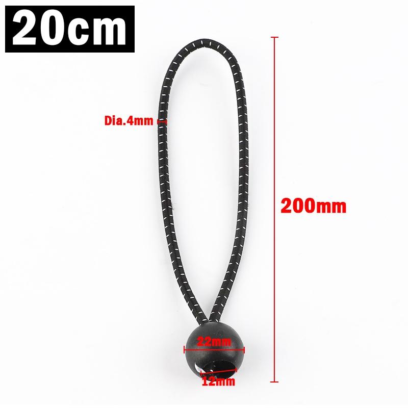 2~60Pcs Black-White Dot Bungee Cord Sun Shade Net Installation Accessories Outdoor Tent Canopy Tarp Elastic Oxford Rope Ties